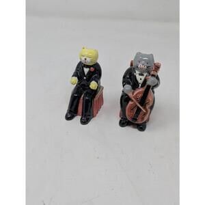 Vintage 1950s C.I. Orchestra Cats Salt & Pepper Shakers